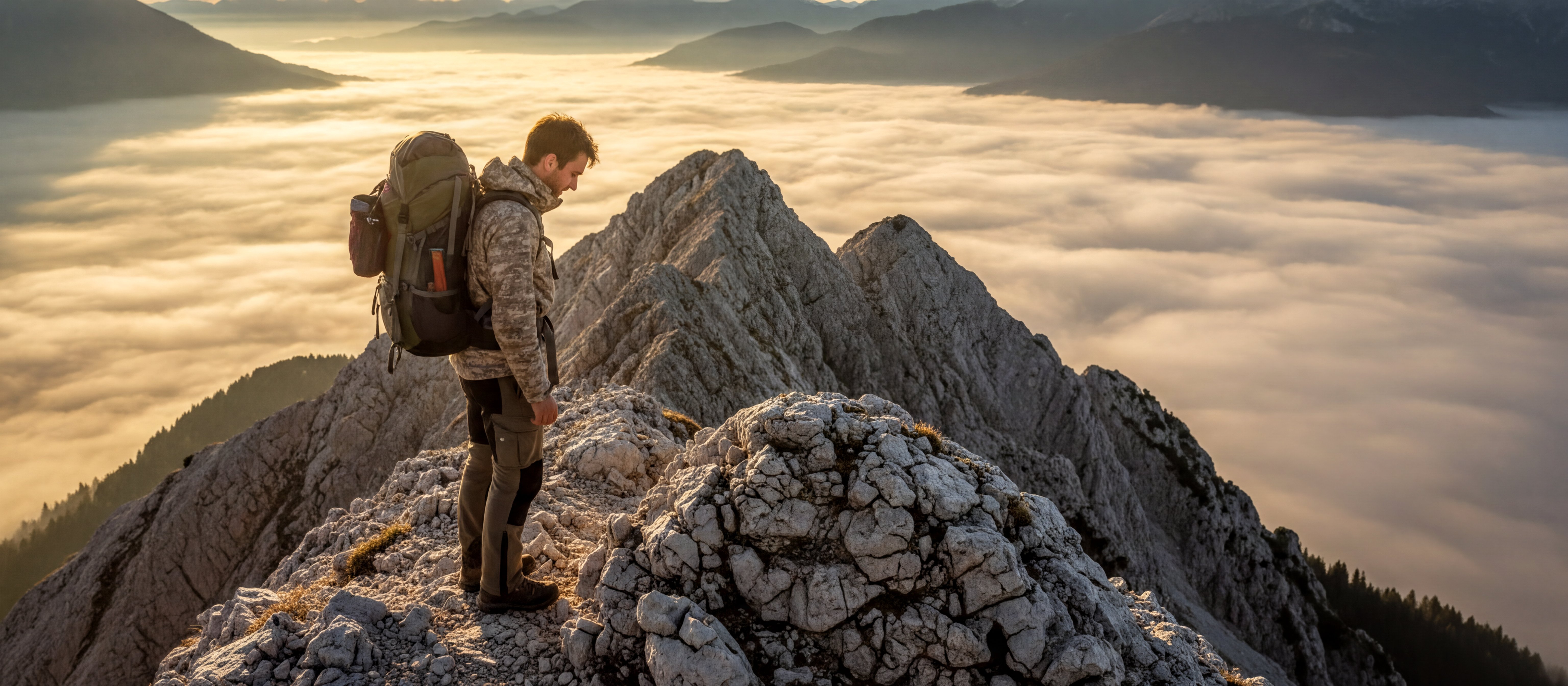 Sonnenaufgang über den Bayerischen Alpen